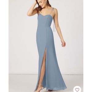 AZAZIE ROSEY DRESS in DUSTY BLUE